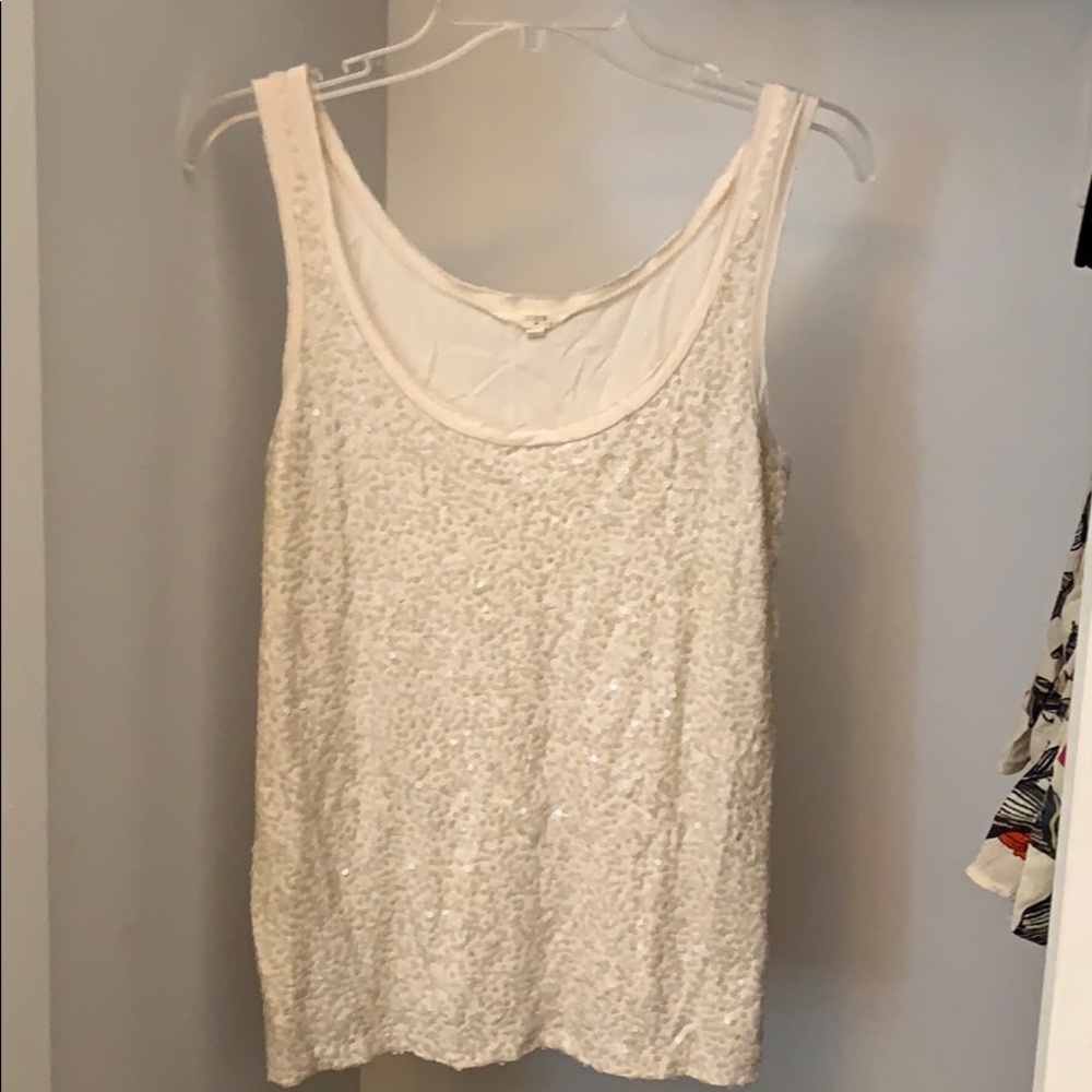 J. Crew Sequin Tank Top